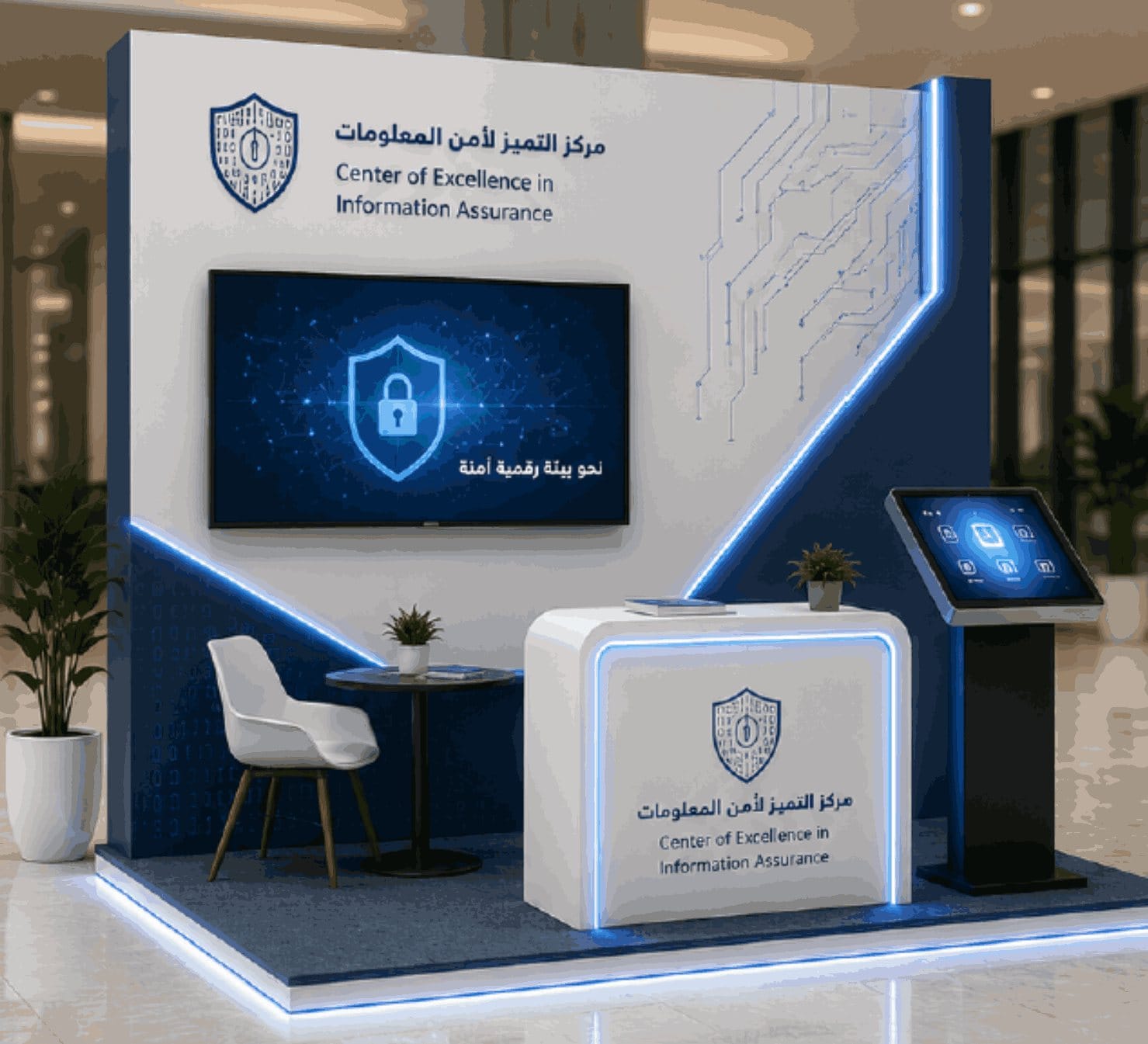Concept design of the CoEIA exhibition booth