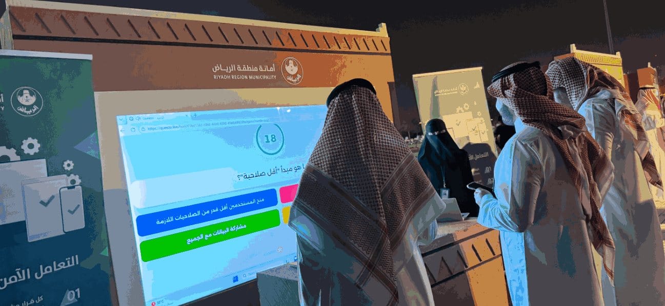 Participants taking the security IQ quiz
