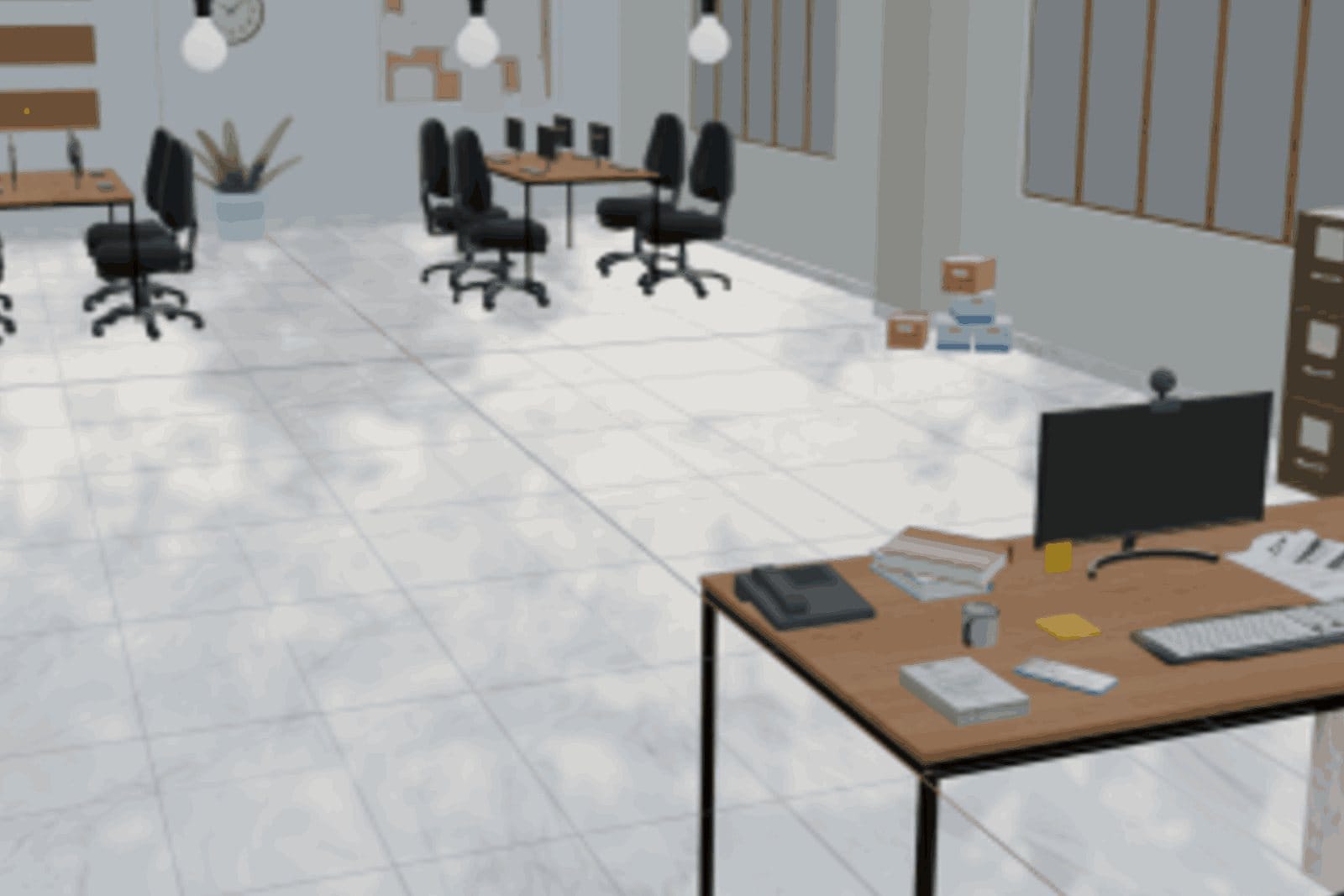 360-degree virtual office environment