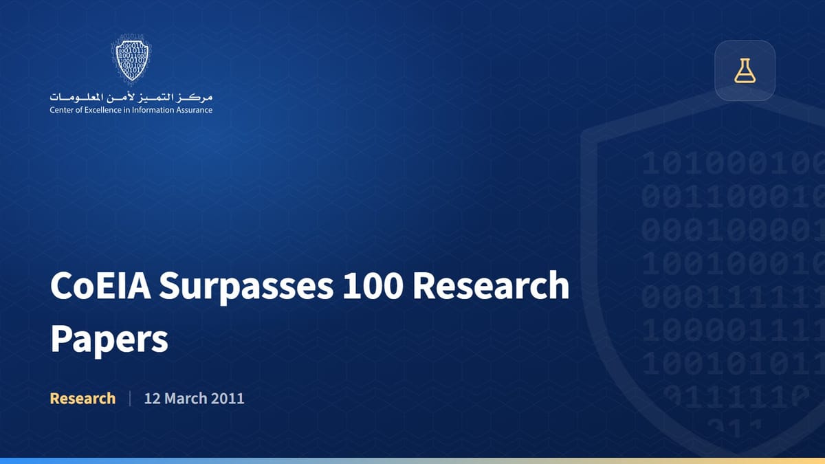 CoEIA Surpasses 100 Research Papers