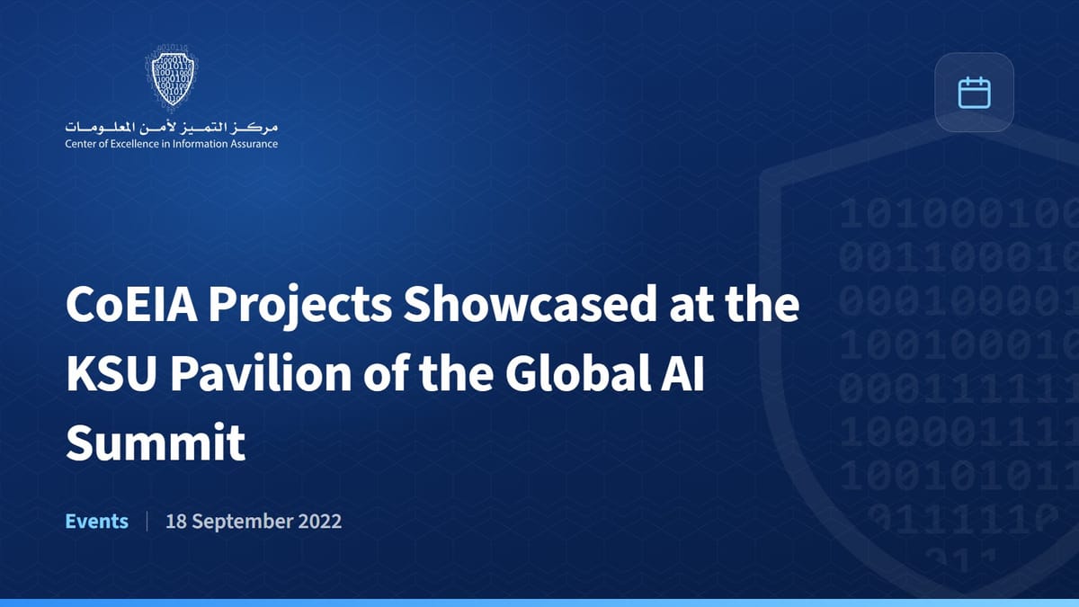 CoEIA Projects Showcased at the KSU Pavilion of the Global AI Summit
