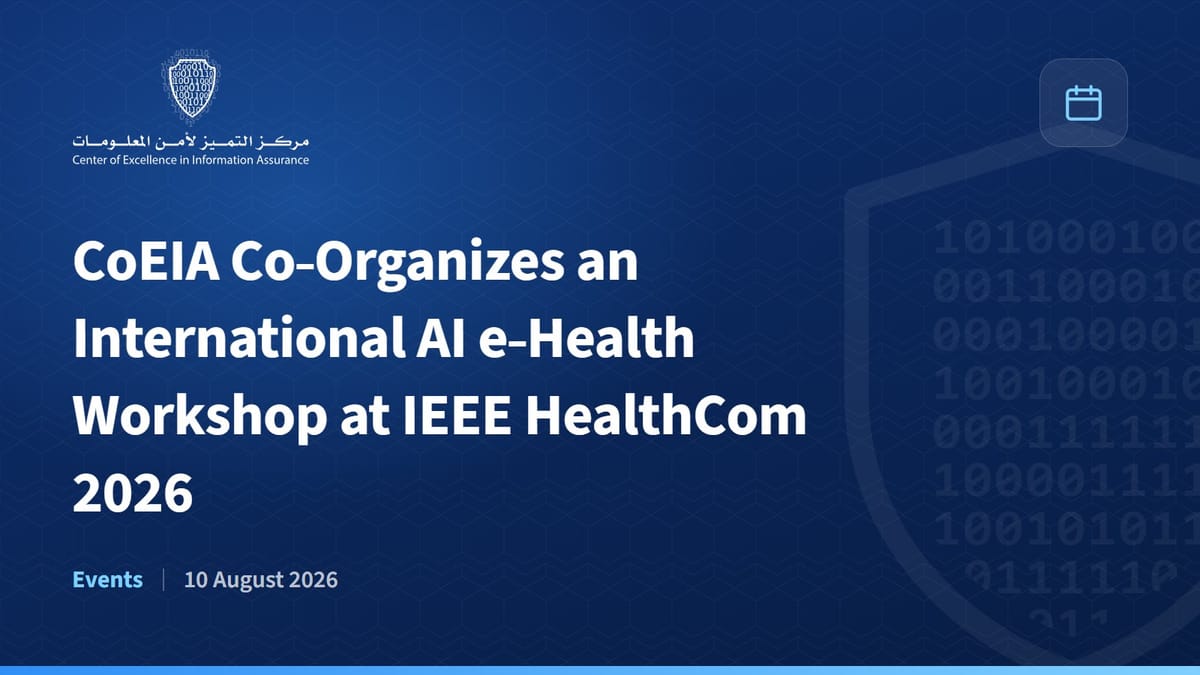 CoEIA Co-Organizes an International AI e-Health Workshop at IEEE HealthCom 2026