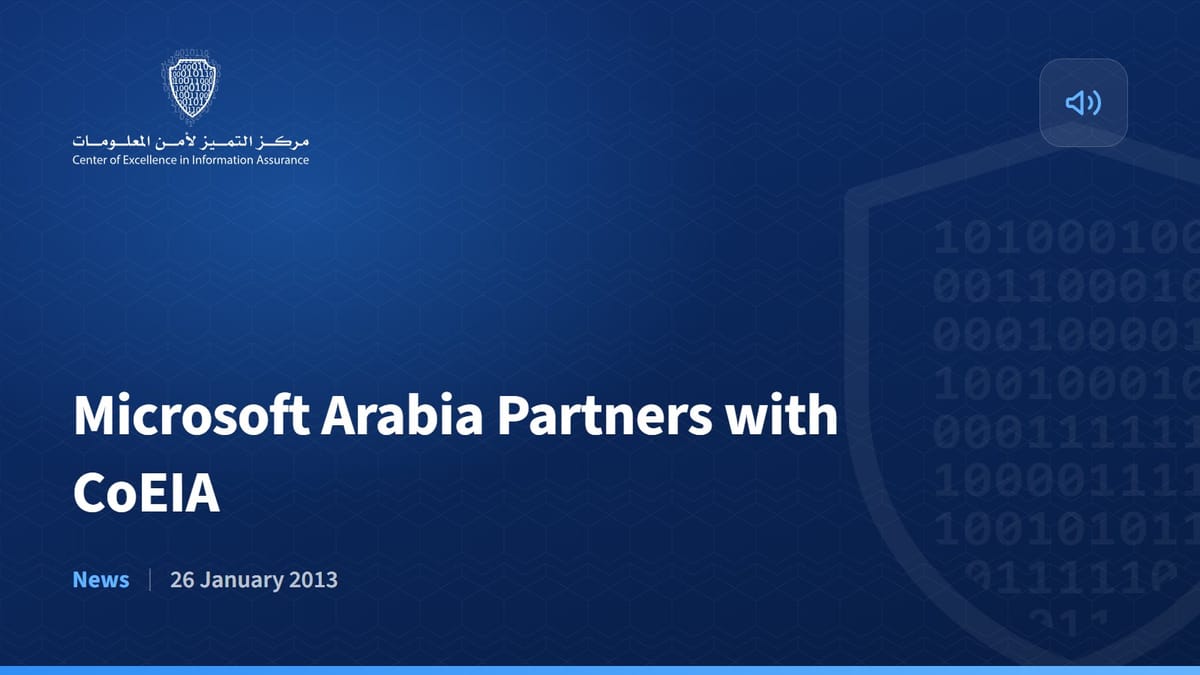 Microsoft Arabia Partners with CoEIA