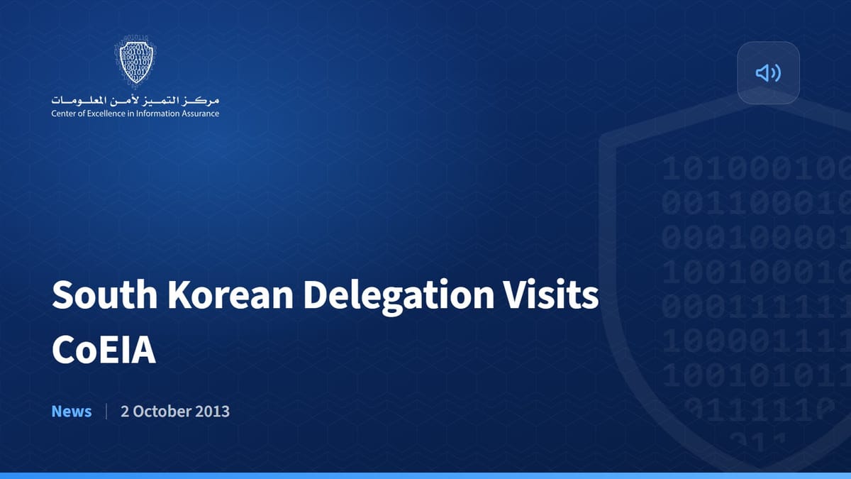 South Korean Delegation Visits CoEIA