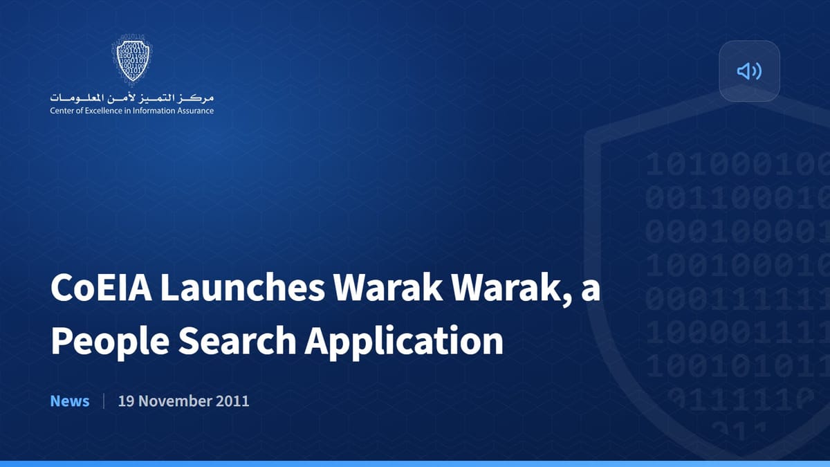 CoEIA Launches Warak Warak, a People Search Application