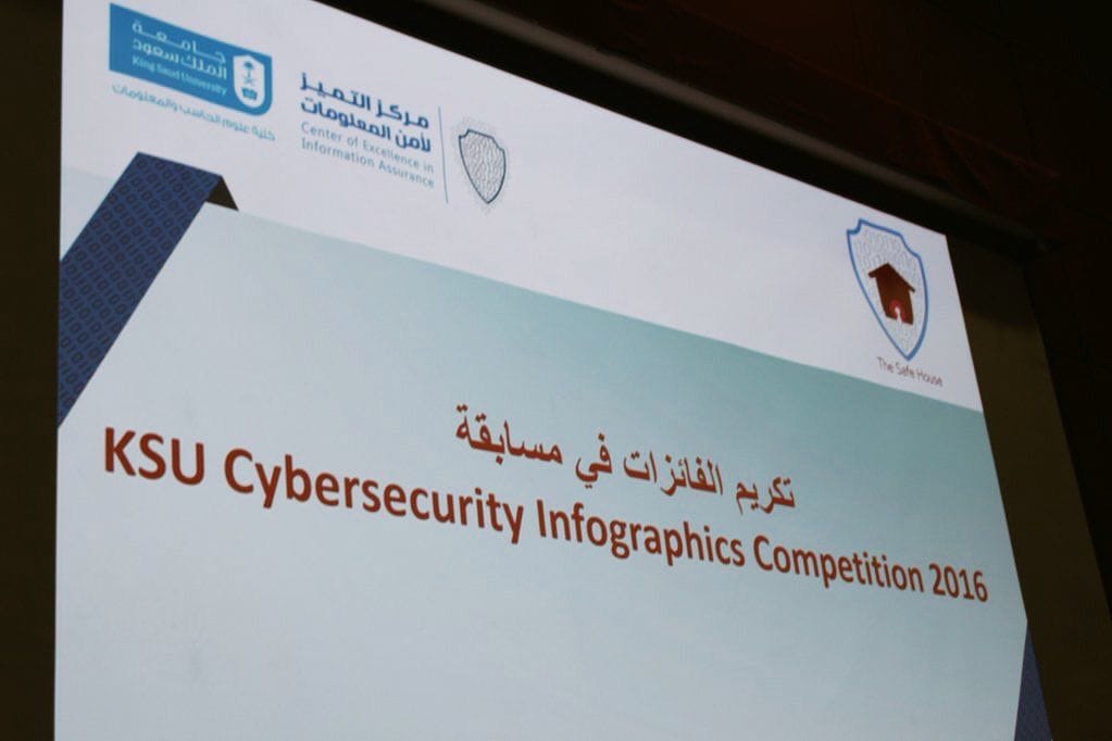 تكريم الفائزات بالمراكز الثلاثة الأولى في مسابقة Cyber Arabia 2016