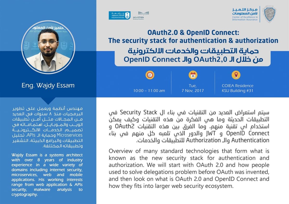 حماية التطبيقات والخدمات الإلكترونية باستخدام OpenID Connect وOAuth 2.0