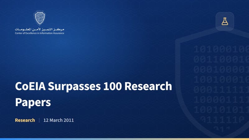 CoEIA Surpasses 100 Research Papers