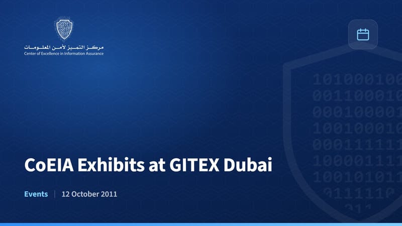 CoEIA Exhibits at GITEX Dubai