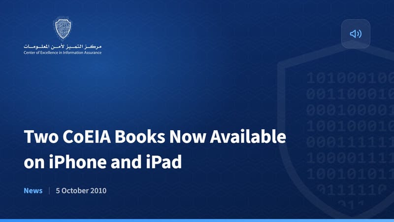 Two CoEIA Books Now Available on iPhone and iPad