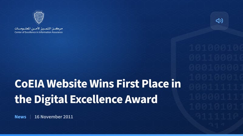 CoEIA Website Wins First Place in the Digital Excellence Award