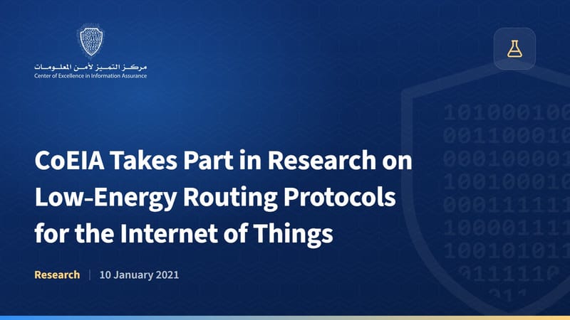 CoEIA Takes Part in Research on Low-Energy Routing Protocols for the Internet of Things