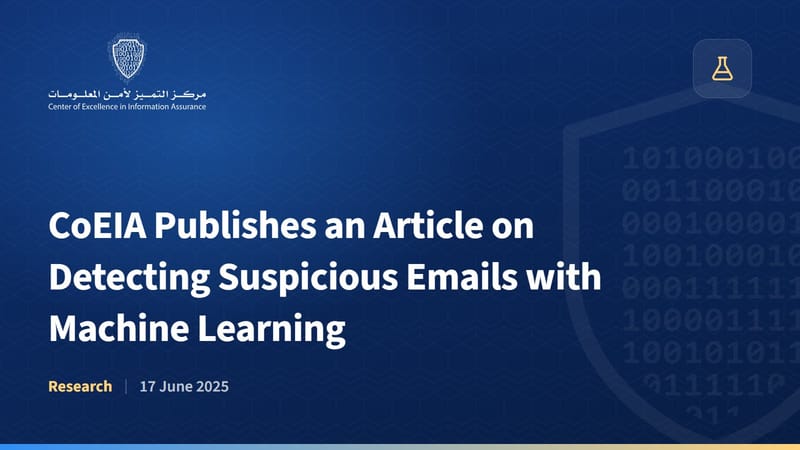 CoEIA Publishes an Article on Detecting Suspicious Emails with Machine Learning