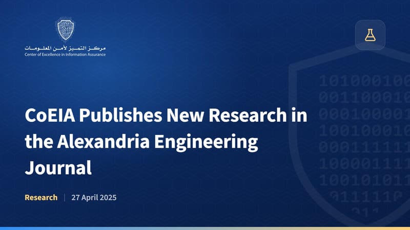 CoEIA Publishes New Research in the Alexandria Engineering Journal