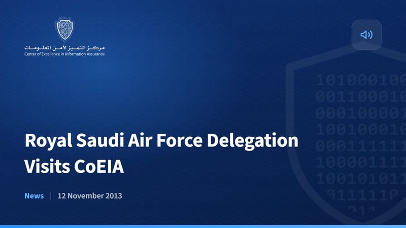 Royal Saudi Air Force Delegation Visits CoEIA