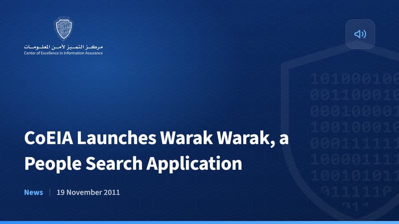 CoEIA Launches Warak Warak, a People Search Application