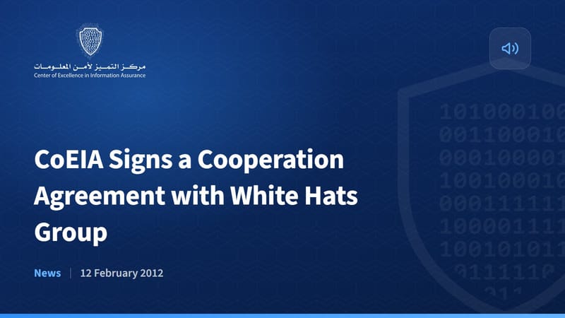 CoEIA Signs a Cooperation Agreement with White Hats Group