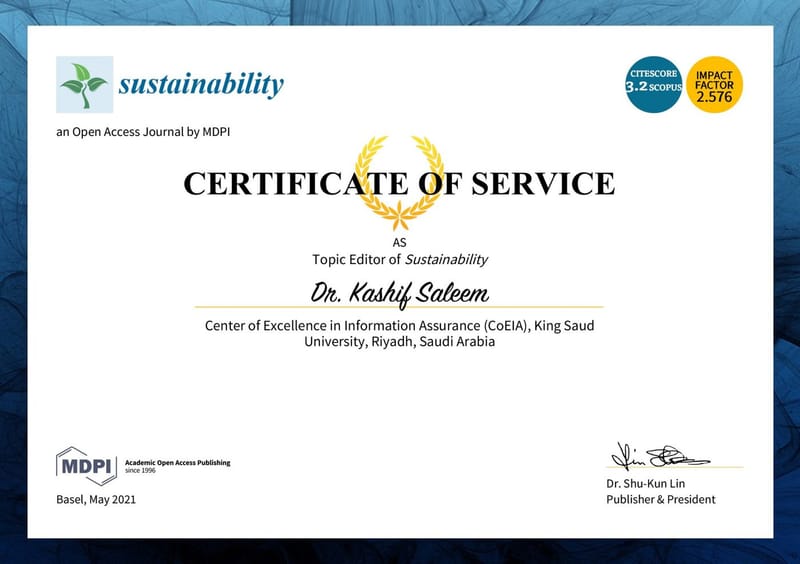 CoEIA Researcher Joins the Editorial Board of MDPI Sustainability